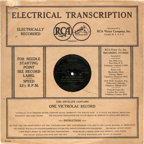 RCA Electrical Program Transcription